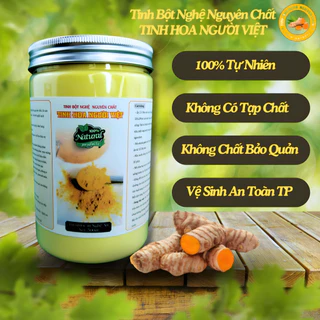 Tinh bột nghệ vàng nguyên chất 100%,TINH HOA NGƯỜI VIET 500Gram_Hỗ trợ về dạ dày và làm đẹp