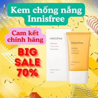 Kem Chống Nắng Innisfree Intensive Anti - Pollution Sunscreen SPF 50+/PA++++ 50ml Chống Trôi - ZAZA STORE