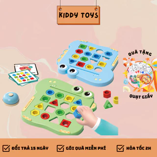 Bộ đồ chơi lắp ghép hình học Kiddy Toys Đồ chơi giáo dục Montessori  Đồ chơi phát triển tư duy cho trẻ