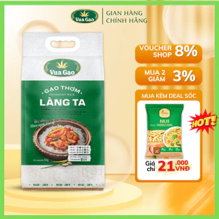 Gạo Thơm Làng Ta - Chính Hãng Vua Gạo - Túi 5kg (Cam kết date mới)