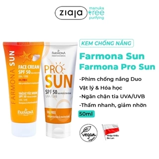 Kem Chống Nắng Farmona Sun Face Cream SPF50 Oil Free 50ml