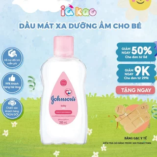 Dầu dưỡng ẩm mát xa cho bé Johnson's Baby oil giúp dưỡng ẩm mềm mịn 50/200ml