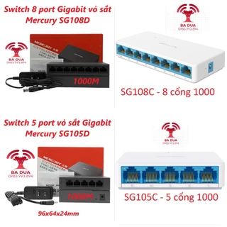 Bộ Chia Mạng Switch 5 cổng 8 cổng port Gigabit Mercury SG105C SG105D SG108D SG108C Yilink SG208C