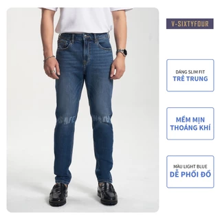 Quần Jeans Nam Dáng Slim Fit Safe Water. Slim Fit Safe Water Men's Jeans V-SIXTYFOUR V64 - 222MD3082F2930