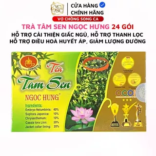 Trà Tâm Sen Ngọc Hưng - Hỗ trợ điều hòa huyết áp, giảm đường, thanh lọc cơ thể giải độc gan.