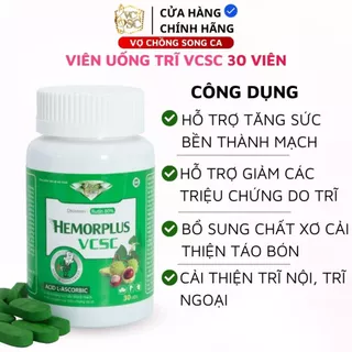 Hộp Trĩ VCSC - Giảm Táo Bón và Triệu Trứng Của Trĩ