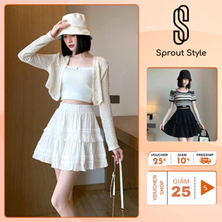 Chân váy ngắn xòe phối ren có quần, váy tenis thiết kế 2 lớp nhiều màu phong cách Hàn Quốc hottrend