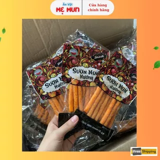 (Mua 10 Tặng 1) Combo 10 Gói Snack Sườn Non Nướng Làm Từ Bột Mỳ, Đồ Ăn Vặt Cổng Trường Hiệu Dưa Hấu Đỏ