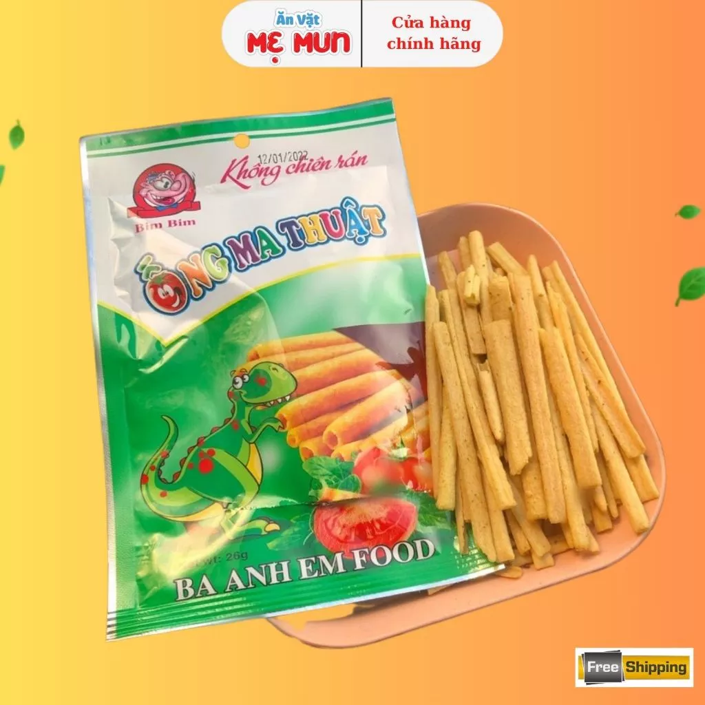 Combo 10 Gói Snack Ống Ma Thuật Ba Anh Em Food - Đồ Ăn Vặt Cổng Trường Hot