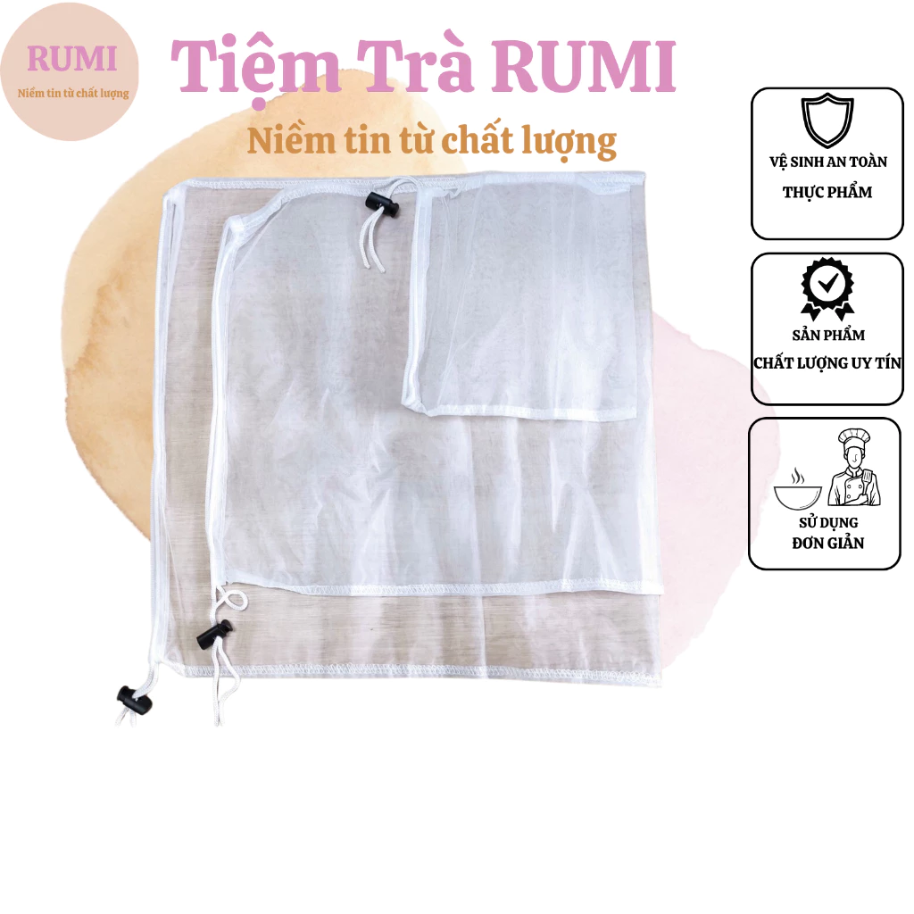 Túi lọc trà size lớn, vừa, nhỏ _ Tiệm trà rumi