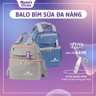 Balo Bỉm Sữa Mama’s Choice, Giữ Lạnh Sữa Mẹ Lên Đến 14h, Giữ Ấm Thức Ăn Cho Mẹ và Bé, Thiết Kế Thời Trang