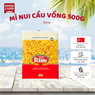 Mỳ nui hình cầu vồng, pasta, pasta elbow hiệu Rino 500g - nhập khẩu chính hãng Thổ Nhĩ Kỳ - Foodland