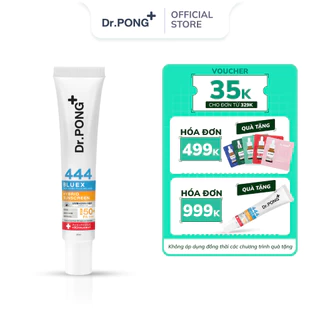 Kem chống nắng ánh sáng xanh Dr.PONG 444 BlueX Iron Oxide plus Melanin Hybrid SPF50 PA+++ 30ml