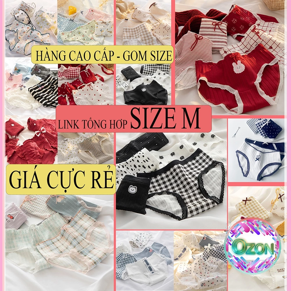 [GOM LẺ SIZE M - CAO CẤP - GIÁ NHÀ MÁY] Quần Lót Nữ ❤️Quần Lót Cotton / Ren / su SIZEM