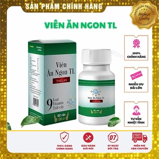 [Chính Hãng] Viên Ăn Ngon Tăng Cân TL (Hộp 100 Viên) -  Giúp Ăn Ngon Cải Thiện Hệ Tiêu Hoá