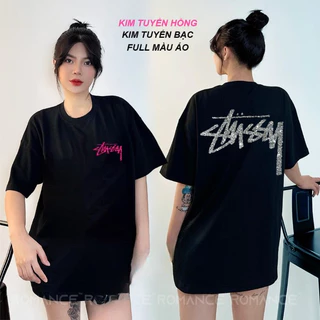 🔥Hot🔥Áo Thun Stussy Kim Tuyến, Áo Phông Tay Lỡ Stussy dáng rộng unisex Chất Liệu Cotton cao cấp 100% cao cấp Jean store