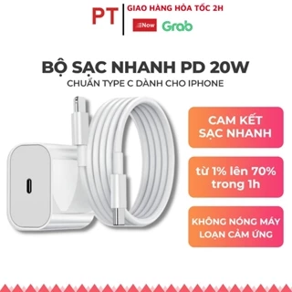 Bộ Sạc Nhanh  20W Bản Cao Cấp Tích Hợp Chế Độ Sạc Thông Minh, Không Nóng Máy ,An Toàn bảo hành 12 tháng PHATTECH