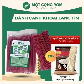 Bánh Canh Khoai Lang Tím Fuma, Bánh Canh Ống 500g 100% Thành Phần Tự Nhiên - Hỗ Trợ Giảm Cân, Ăn Kiêng | Một Cọng Rơm