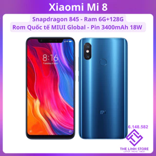 Điện thoại Xiaomi Mi 8 Rom quốc tế tiếng Việt - Snapdragon 845 Ram 6G 128G