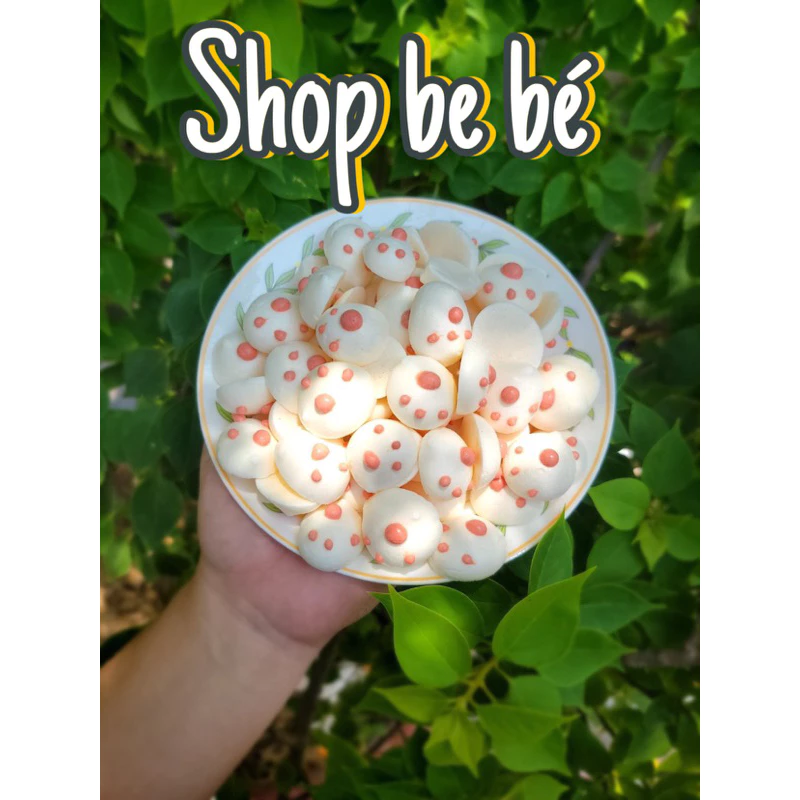 Bánh sữa chua Hy lạp hình chân gấu cho bé từ 5 tháng, Bánh ăn dặm sữa chua nguyên vị Handmade Shop be bé