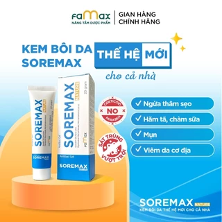 Kem bôi da Soremax Nature 20g hỗ trợ cho chàm sữa, hăm tã, mụn nhọt