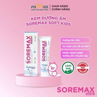 Kem dưỡng ẩm cho bé Soremax Soft Kids 30g chăm sóc làn da nhạy cảm bé yêu