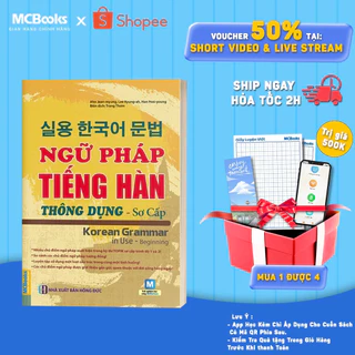 Sách - Ngữ pháp tiếng Hàn thông dụng (sơ cấp) - Korean Grammar in use Beginning Mcbooks