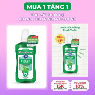 [MUA 1 TẶNG 1 FULL SIZE] Nước súc miệng OralClean FRESH TO-GO 500ml