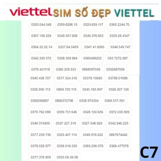 Sim viettel 03 09 giá rẻ,Sim Số Chọn, Dễ Nhớ,Sim Trả Trước Nguyên Kít, Đăng ký chính chủ.