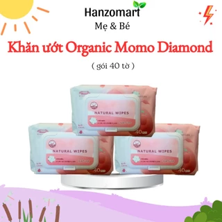 Khăn ướt momodiamond 40 tờ tiện dụng cho mẹ và bé - hanzomart