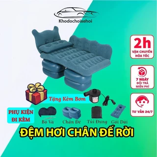 Nệm Hơi Ô Tô Chân Đế Rời Loại Giường Nằm – Có Tặng Kèm Bơm VERSION 2