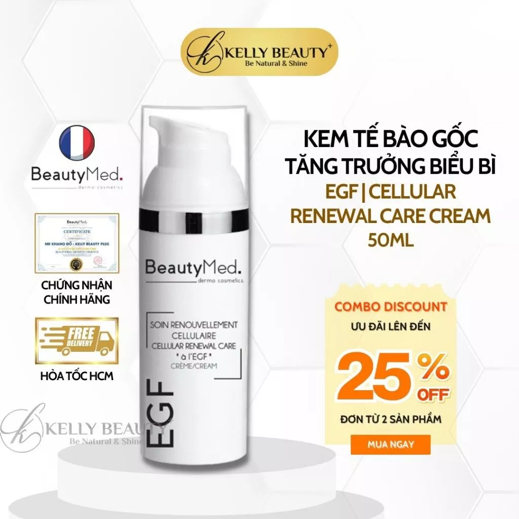 Kem Tế Bào Gốc Tăng Trưởng Biểu Bì BeautyMed EGF Cream | Kelly Beauty