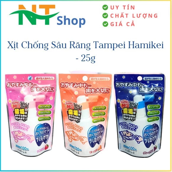 Chai Xịt Chống Sâu Răng Hamikea Nhật Bản - Dành Cho Trẻ Trên 18 tháng Chai 25g.