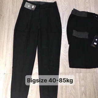 Quần baggy lưng chun bản to cạp cao có bigsize 85kg- mã baggy công sở