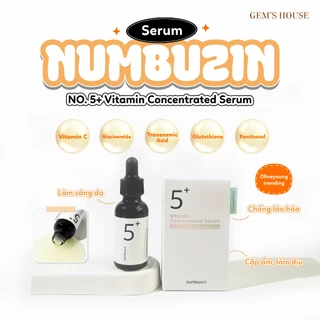 Serum Trắng Da Mờ Thâm Nám NUMBUZIN No.5 Vitamin Concentrated Serum 30ml (duty và pick olive young)