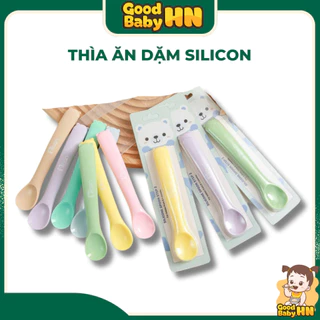 Thìa ăn dặm silicon Misan cho bé ăn dặm từ 4 tháng - E23