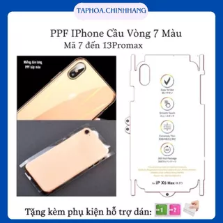 [HOT] MIẾNG DÁN DẺO PPF CHỐNG TRẦY XƯỚC - TRONG SUỐT - PHẢN QUANG 7 MÀU- DÀNH CHO IPHONE