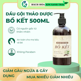 Dầu Gội Thảo Dược BỒ KẾT giúp Đen tóc, Ngứa, Giảm Gàu 500ml/chai