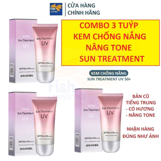 COMBO 3 TUÝP Kem dưỡng trắng da chống nắng Sun Treatment SPF 50+