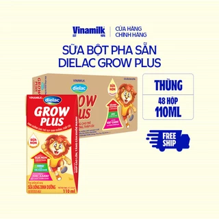 Thùng 48 hộp Sữa Non Vinamilk Dielac Grow Plus (Sữa Uống Dinh Dưỡng) 110ml