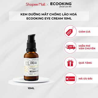 [ECOOKING] Kem dưỡng mắt chống lão hoá giảm thâm Eye cream Fragrance Free 10ml
