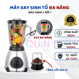 Máy Xay Sinh Tố KENWOOD, Máy Xay Đa Năng, Xay Hoa Quả, Cối Xay Hạt, Công Suất 850W, 2 Cối Có Lưới Lọc Cặn