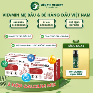 Canxi hữu cơ Calcium MIX nhập khẩu Ba Lan, bổ sung canxi, magie, D3, K2 cho bà bầu và sau sinh