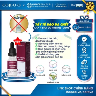 Tẩy tế bào da chết AHA + BHA 2% Peeling Sạch sâu Giữ ẩm Mềm mịn da Hathor Beauty 20ml - Coravo