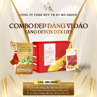 [Chính hãng][+Gói Detox] Trà Giảm Cân Vị Đào - Mỹ Phẩm Đông Anh - Giảm Cân Collagen X3