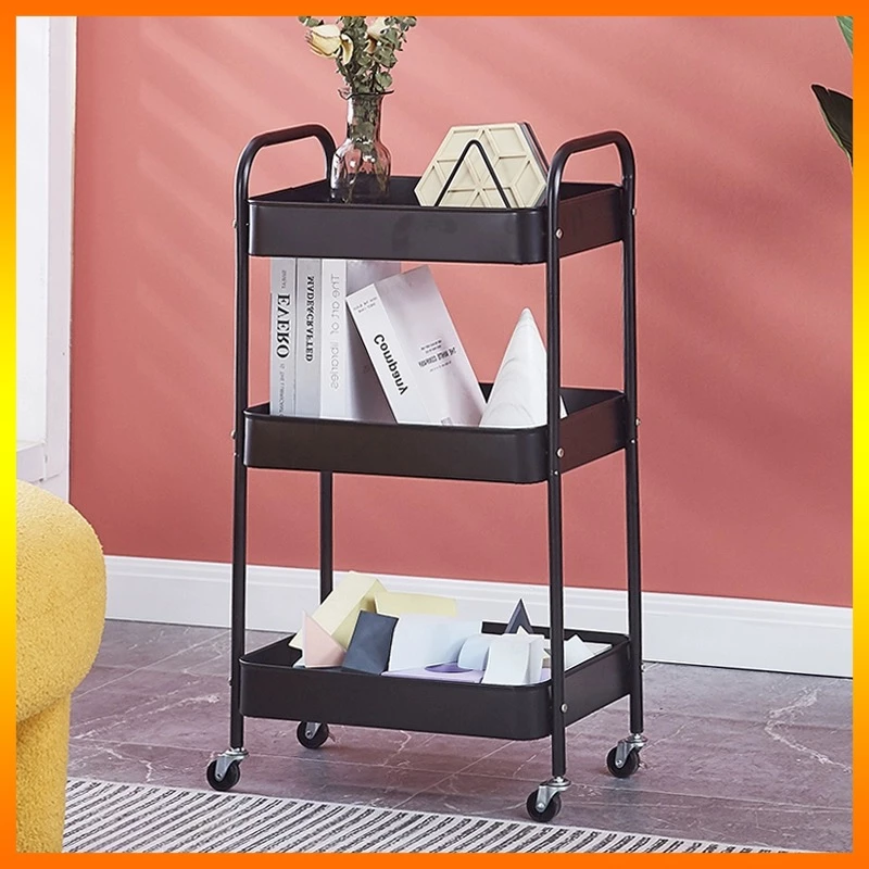 Xe đẩy nhỏ Giá đỡ Đồ dùng nhà bếp Hạ cánh Phòng ngủ Nhiều lớp Em bé Đồ ăn nhẹ Phòng tắm Kệ lưu trữ Đa chức năng trắng