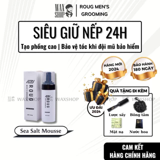 Bọt tạo phồng Sea Salt Mousse Roug Men's Grooming chính hãng, hỗ trợ tạo kiểu tóc - Waxshop