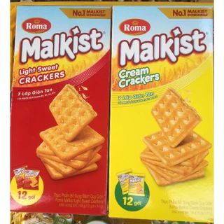 ( date 5/25 ) Bánh Roma Malkist Cream Crackers 156G/gói (13g x 12 gói)