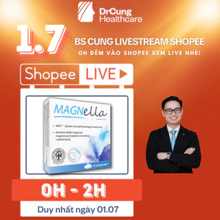 Bác Sĩ Cung Viên Uống Bổ Sung Magie Magnella - Vitamin B6, Vitamin Bầu, Bổ Thần Kinh, Đau Cơ, Chuột Rút (Hộp 28 Viên)