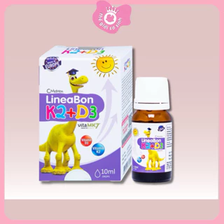 Lineabon d3 k2 Vitamin d3 k2 mk7 Vitamin d3 cho trẻ sơ sinh Canxi d3k2 Lọ 10ml